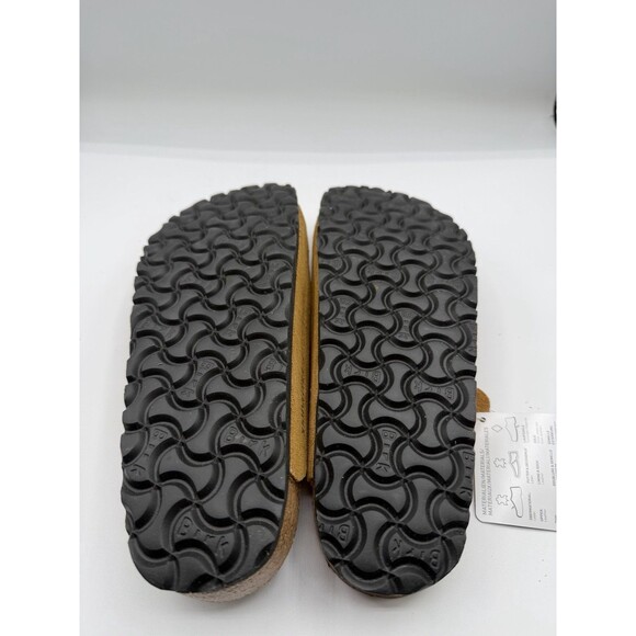 Birkenstock Clogs Boston Unisex Cork Brown Suede Embossed Casual EU 41 US 10 New - Picture 8 of 9